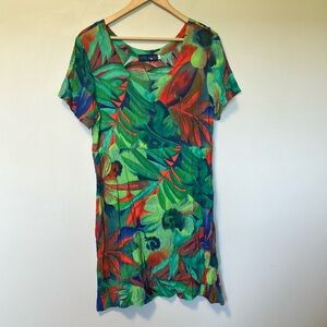 Jama World Tropical Print Dress